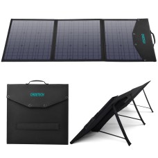 Choetech SC008-V2 solar charger foldable 120W 1x USB-C 1x USB-A - black