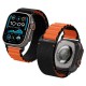 Spigen WBF1 Strap for Apple Watch 44 / 45 / 46 / 49 mm - Black and Orange