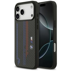 BMW M Kevlar Lines &amp;amp; Logo MagSafe Case for iPhone 17 Pro Max - Black