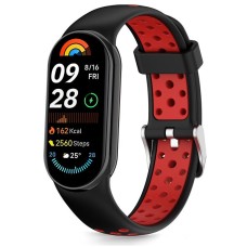 Tech-Protect IconBand Air Strap for Xiaomi Smart Band 8 / 9 / 10 / NFC - Black and Red
