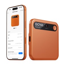 BOYA Notra Voice Recorder with AI Transcription - Orange