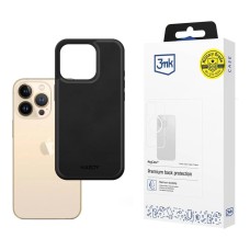 3mk Hardy Apple Silky Leather MagCase for iPhone 13 Pro - Black