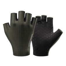 Rockbros Breathable Short Finger Cycling Gloves, Size: L - Green