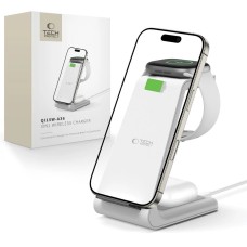 Tech-Protect QI15W-A36 3in1 Charging Station for Apple - White