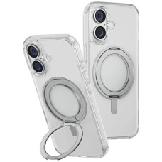 Uniq Swivix 360 Rotating Kickstand Case for iPhone 16 Plus - Transparent