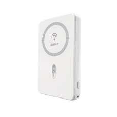 Dudao K14S Magnetic Power Bank 20W 5000mAh 1x USB-A 1x USB-C - White