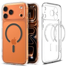 Spigen Ultra Hybrid MagSafe Case for iPhone 17 Pro - Clear Gray