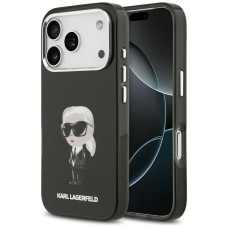 Karl Lagerfeld IML Aquarelle Karl &amp;amp; Logo MagSafe Case for iPhone 17 Pro - Black