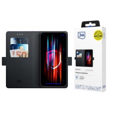 3mk Wallet Case for Honor X5C Plus 4G - Black