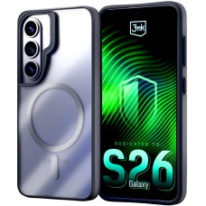 3mk Satin Armor MagCase for Samsung Galaxy S26 - Transparent Black