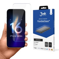 Tempered glass 3mk FlexibleGlass for iPhone 16 Plus