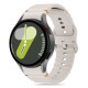 Tech-Protect Silicone Sport Strap for Samsung Galaxy Watch 4 / 5 / 5 Pro / 6 / 7 / FE - Beige