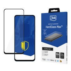 Reinforced full-screen tempered glass 3mk HardGlass Max Black for Xiaomi Redmi 12