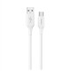 Dudao L2sT USB-A - USB-C 6A Cable 1.2m - White