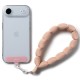 Ringke Holder &amp;amp; Puffer Hand Strap Phone Lanyard - Pink