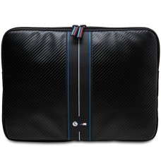BMW Carbon &amp;amp; Blue Stripe sleeve for a 14" laptop - black