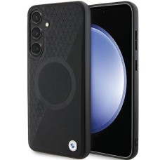 BMW BMHMS24M23RTPK S24+ S926 black/black hardcase Signature Leather Half Textured &amp;amp; Circle MagSafe