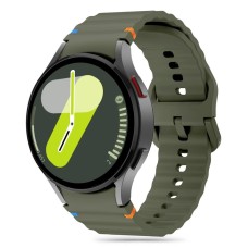 Tech-Protect Silicone Sport Strap for Samsung Galaxy Watch 4 / 5 / 5 Pro / 6 / 7 / FE - Green