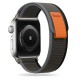 Tech-Protect Nylon Strap for Apple Watch 4/5/6/7/8/9/SE/Ultra 1/2 (42/44/45/49 mm) - Black &amp;amp; Orange