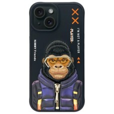 Nimmy Cool&amp;amp;Cute 2.0 Monkey case for iPhone 15 - black