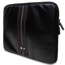 BMW Carbon &amp;amp; Red Stripe sleeve for a 14" laptop - black