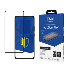 Reinforced full-screen tempered glass 3mk HardGlass Max Black for Motorola Moto G72