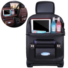 Car seat organizer seat protector seat cover shelf mini car table black