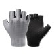 Rockbros Breathable Short Finger Cycling Gloves, Size: L - Gray