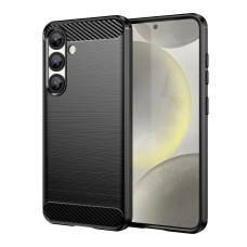 Carbon Case Flexible Silicone for Samsung Galaxy M16 5G - Black