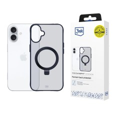 3mk Smoke Case Mag&amp;amp;Stand for Apple iPhone 16 - black