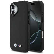BMW M Quilted Logo MagSafe iPhone 17 Case - Black