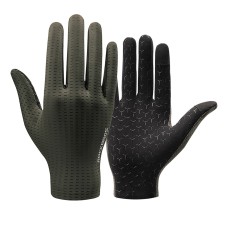 Rockbros Breathable Full Finger Cycling Gloves, Size: M - Green