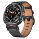 Tech-Protect Delta Pro Leather Strap for Samsung Galaxy Watch Ultra (47mm) - Black