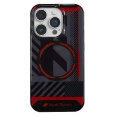 Audi IML Sport MagSafe Case iPhone 14 Pro Max 6.7" black/black hardcase AU-IMLMIP14PM-RSQ/D2-BK