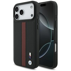 BMW M Perforated Stripe Logo MagSafe Case for iPhone 17 Pro Max - Red