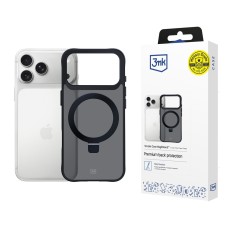 3mk Smoke Case Mag&amp;amp;Stand for iPhone 17 Pro Max - Black
