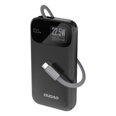 Dudao K31 10000 mAh 22.5W PD Powerbank with Built-in Cable - Black