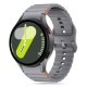 Tech-Protect Silicone Sport Strap for Samsung Galaxy Watch 4 / 5 / 5 Pro / 6 / 7 / FE - Gray