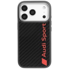 Audi R8 Carbon Fiber MagSafe Case for iPhone 17 Pro - Black