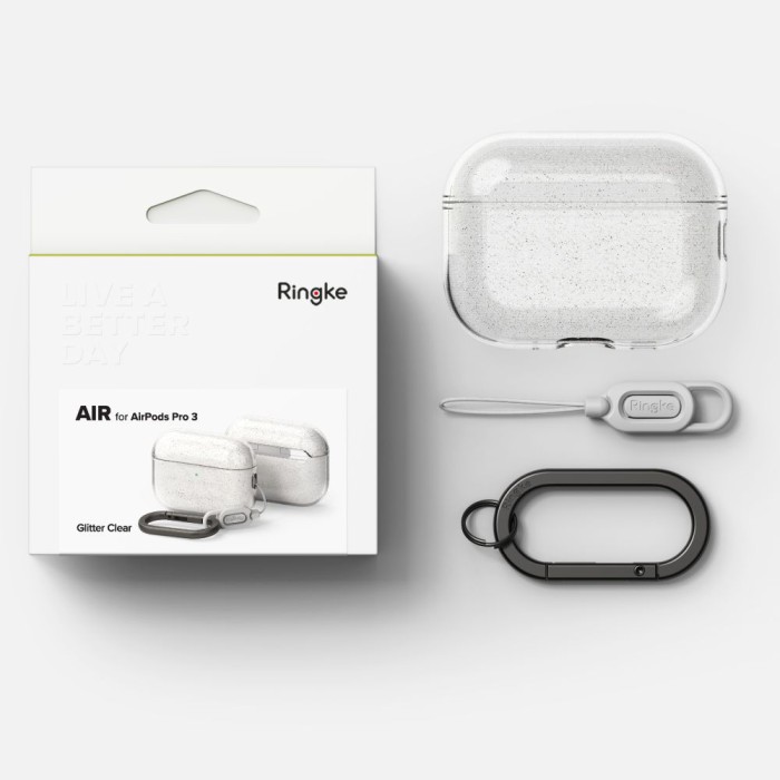 Ringke Air Case for AirPods Pro 3 - Clear Glitter