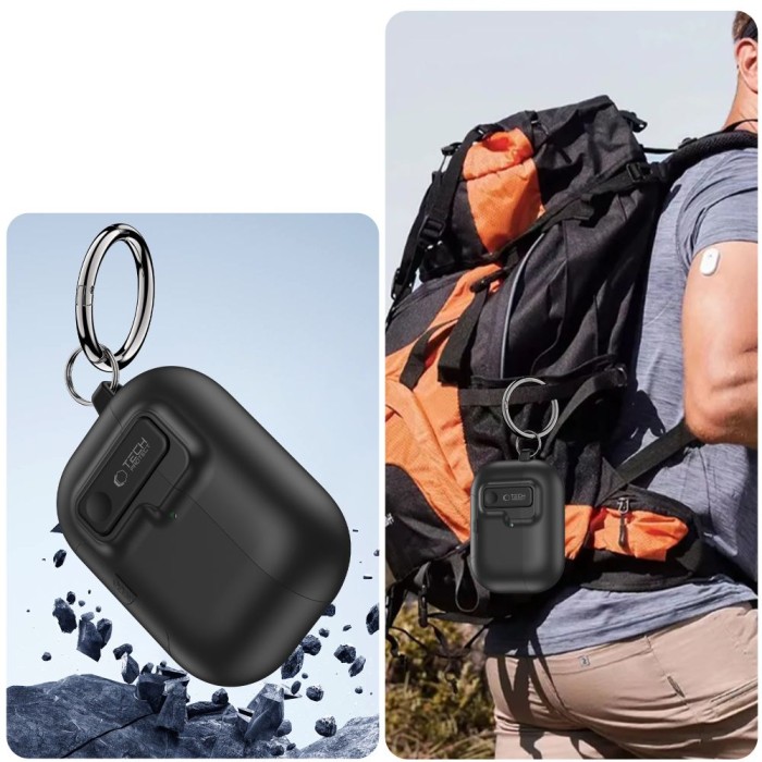 Tech-Protect Slim Hook Case for AirPods Pro 3 - Black