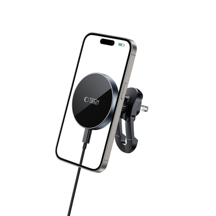 Tech-Protect mm15W-V5 Magnetic MagSafe Car Air Vent Mount - Black