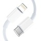 Tech-Protect NC20W Wall Charger with 100 cm USB-C / Lightning Cable - White
