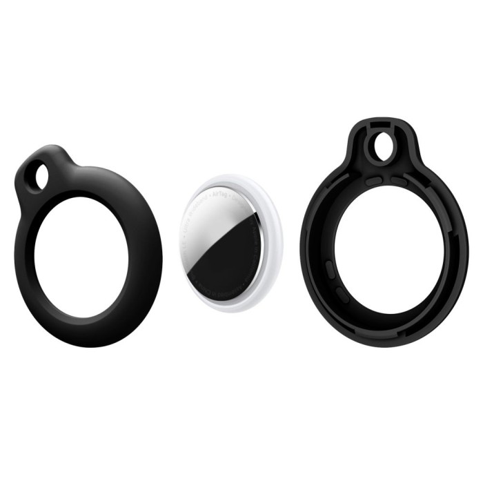 Tech-Protect Rough 4-pack case for Apple AirTag 1 / 2 - black