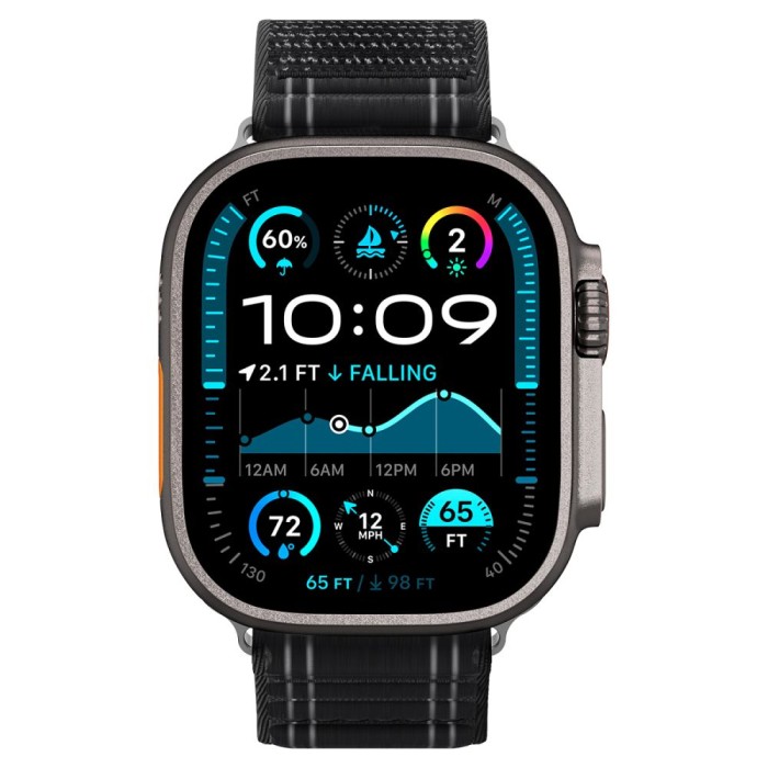 Spigen WBF0 Strap for Apple Watch 44 / 45 / 46 / 49 mm - Black