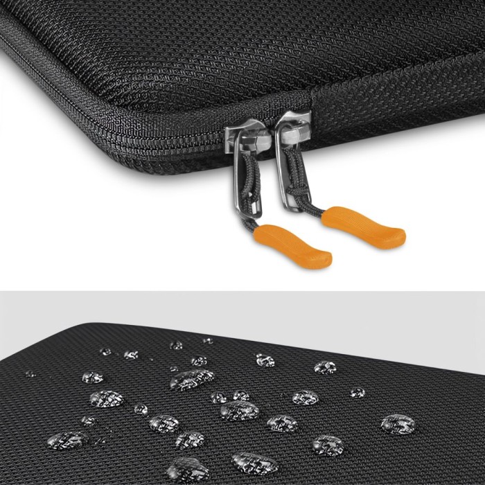 Tech-Protect Hardpouch Laptop Case 13-14 - Black and Orange