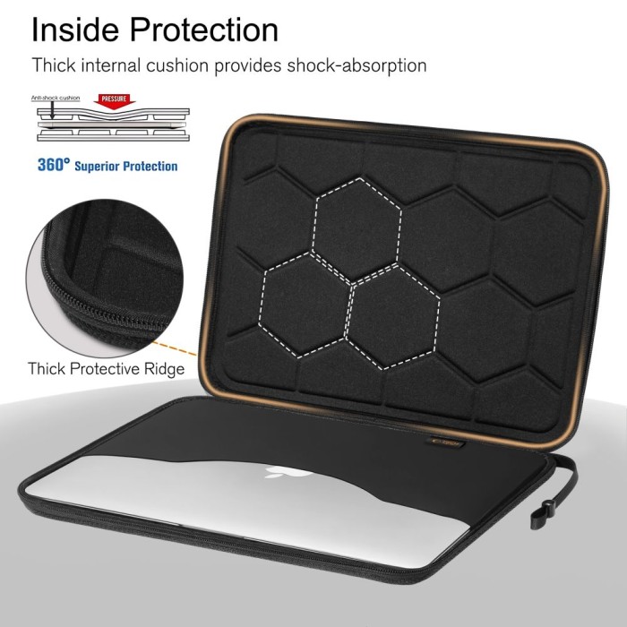 Tech-Protect Hardpouch Case for 15-16 Laptop - Black