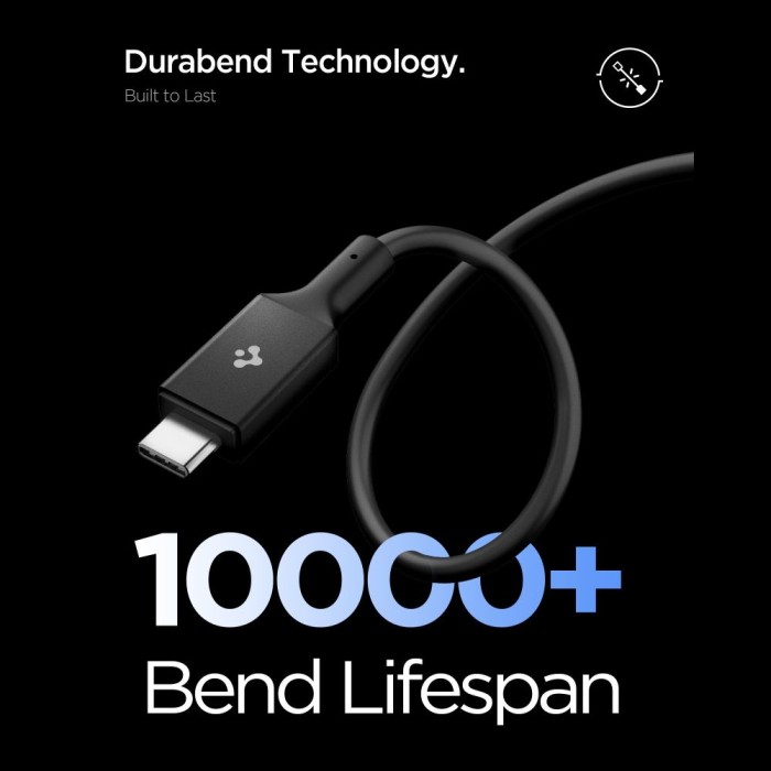 Spigen EB10020CC USB-C Cable 100W 200cm - Black