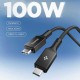 Spigen EB10010CC 100W 100 cm Cable - Black