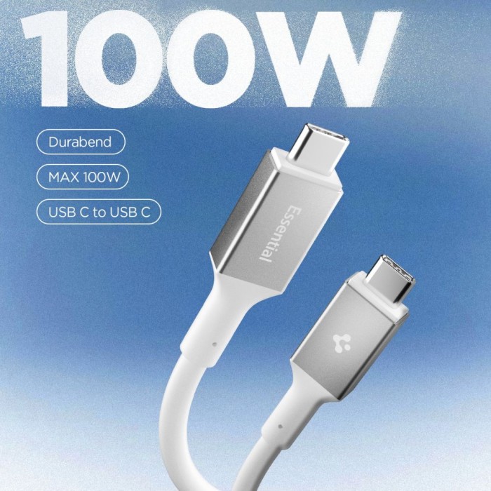 Spigen EB10020CC USB-C Cable 100W 200cm - White